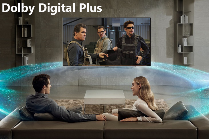 công nghệ Dolby Digital Plus Smart Tivi Samsung 4K 75 inch UA75NU8000